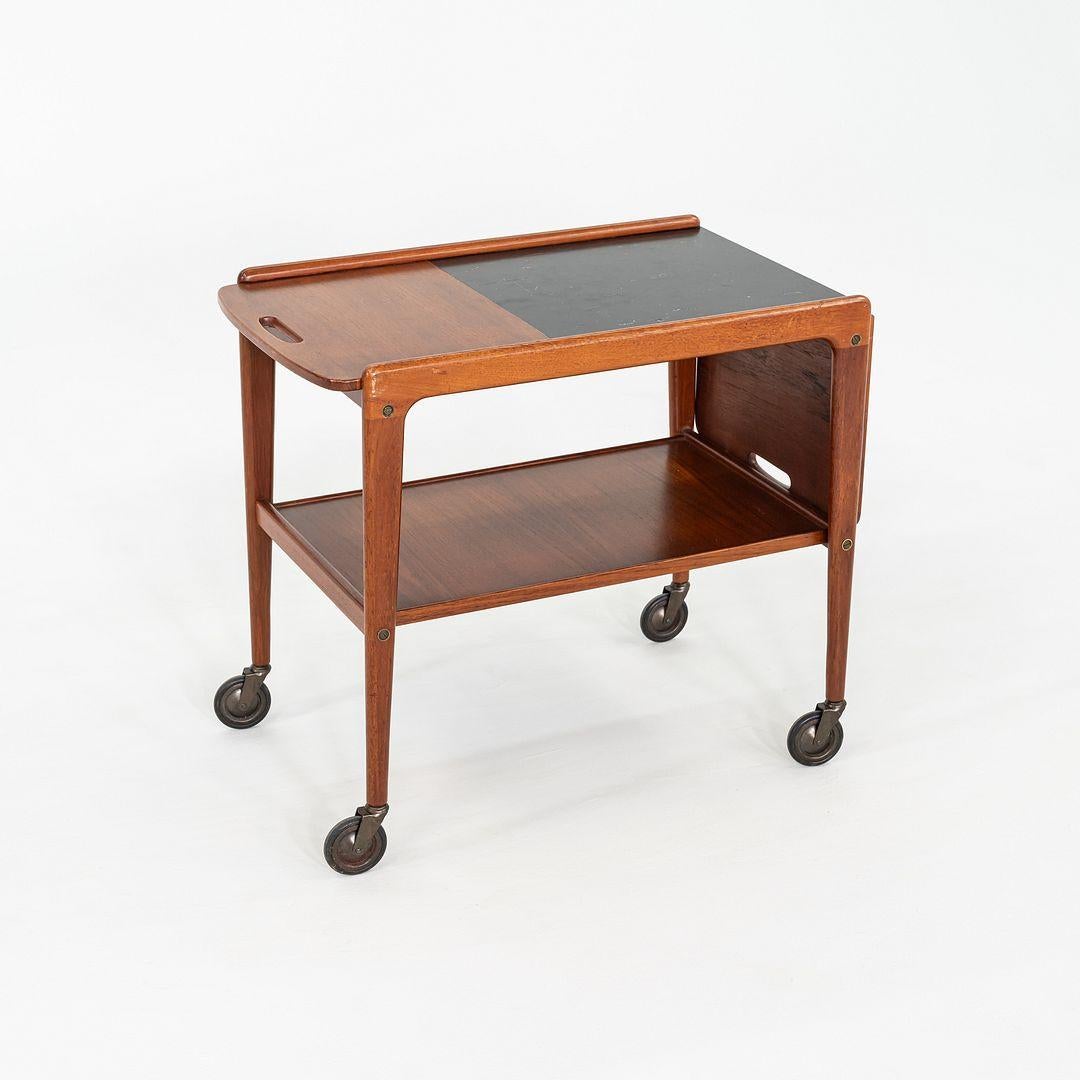 1970s Yngve Ekstrom for Kallemo of Sweden Teak Thea Bar / Serving Cart en vente 1