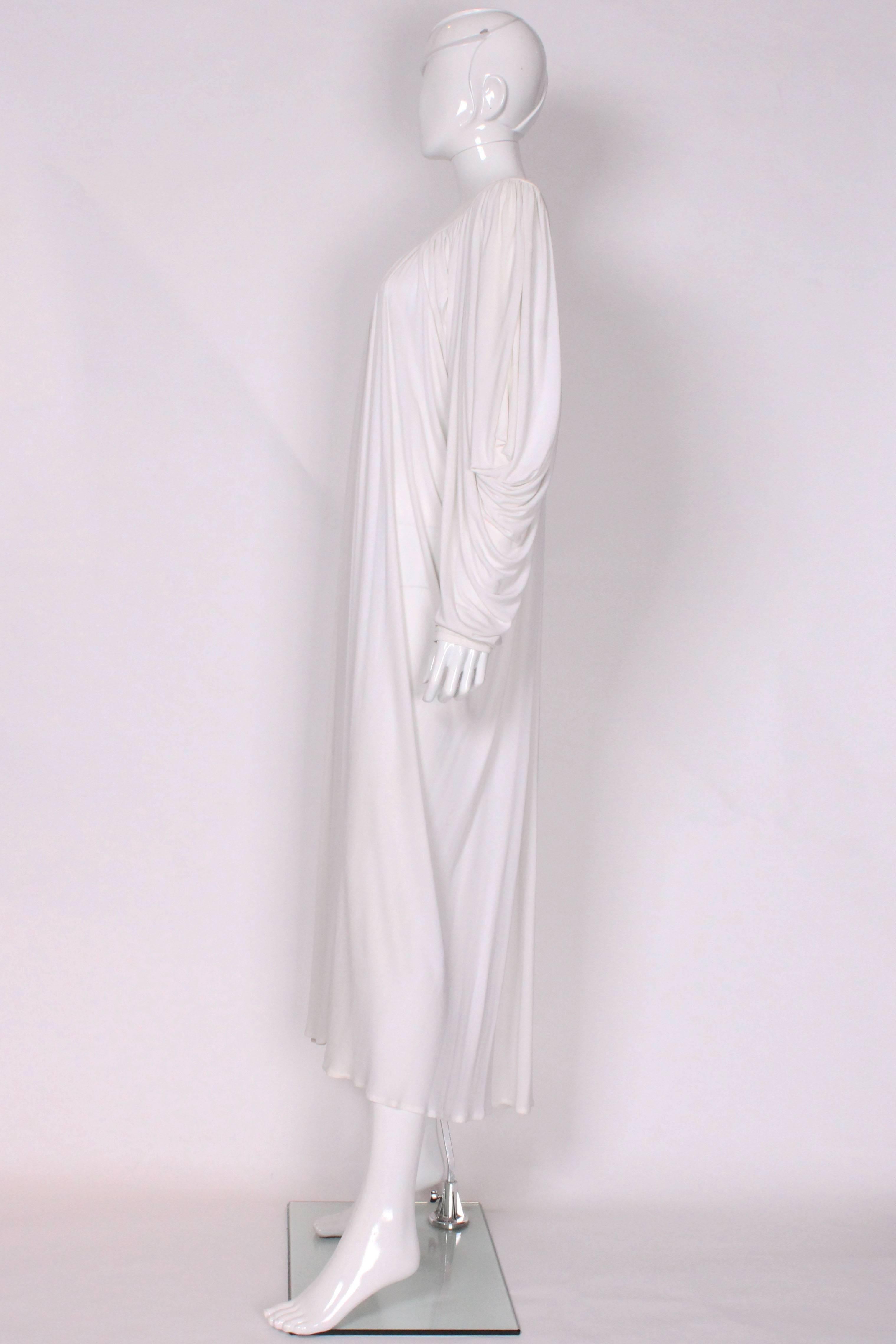 Gray 1970s Yuki London White Gown
