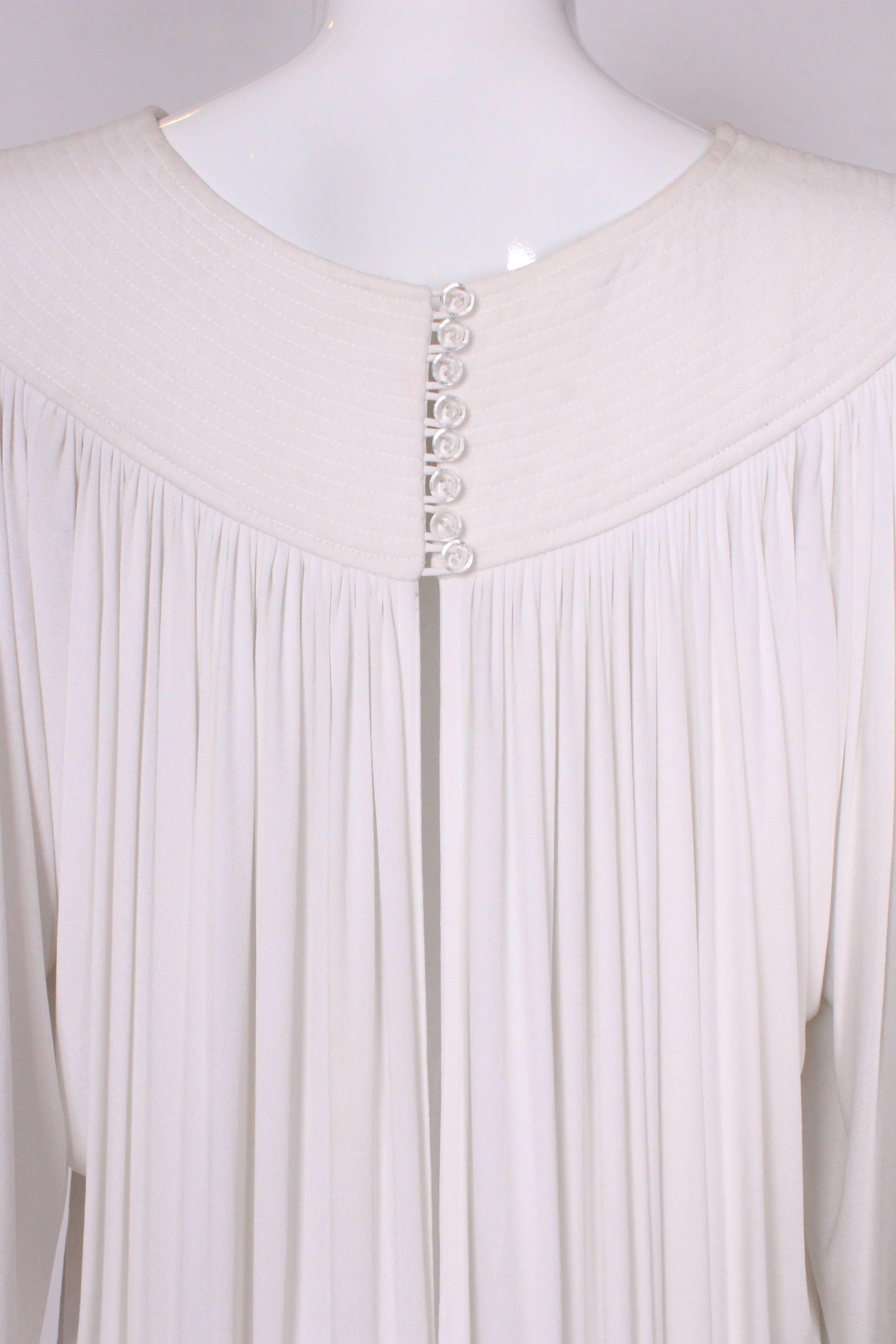 1970s Yuki London White Gown 3