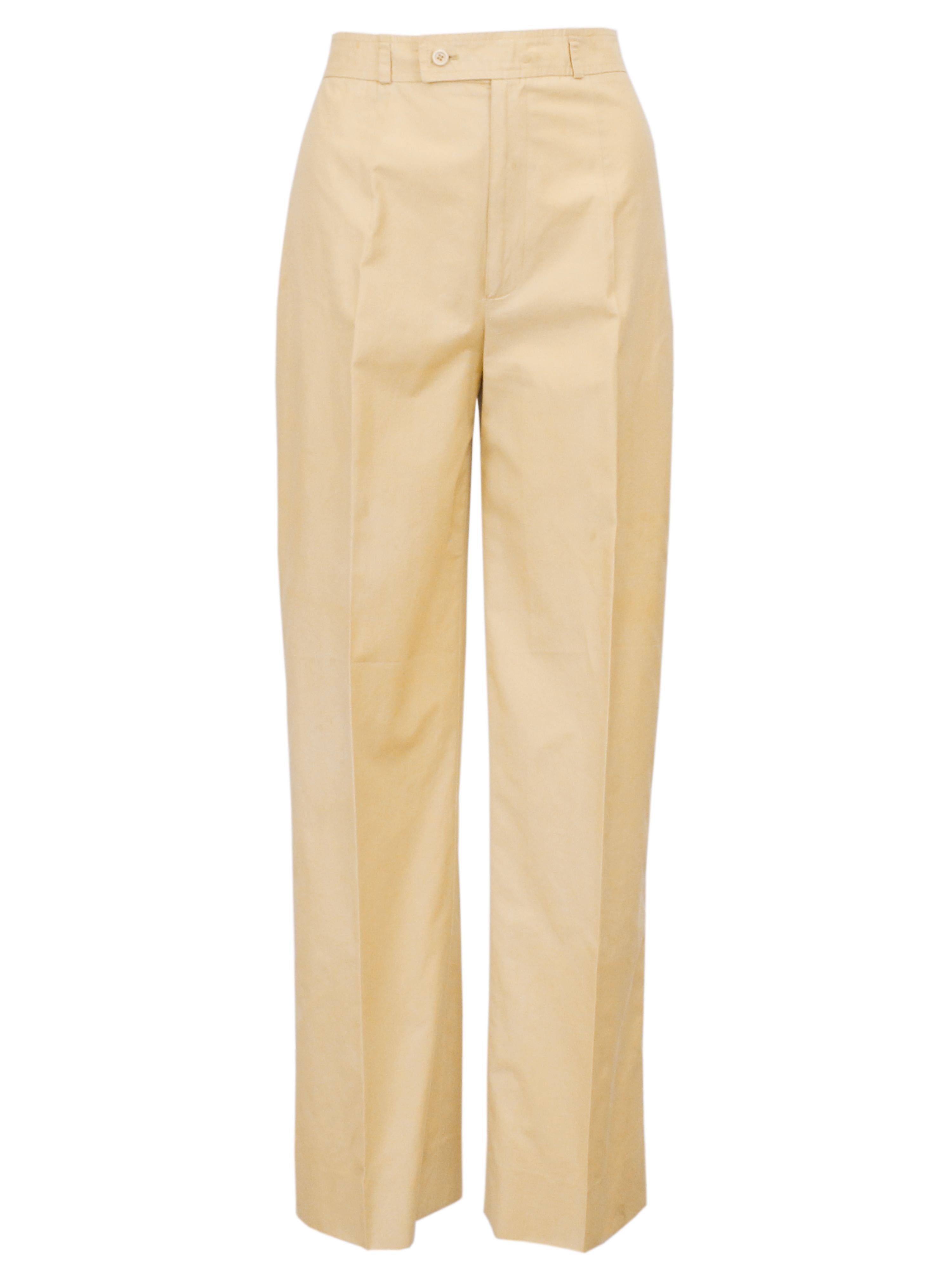 1970s Yves Saint Laurent/YSL Beige Cotton Safari Suit 3