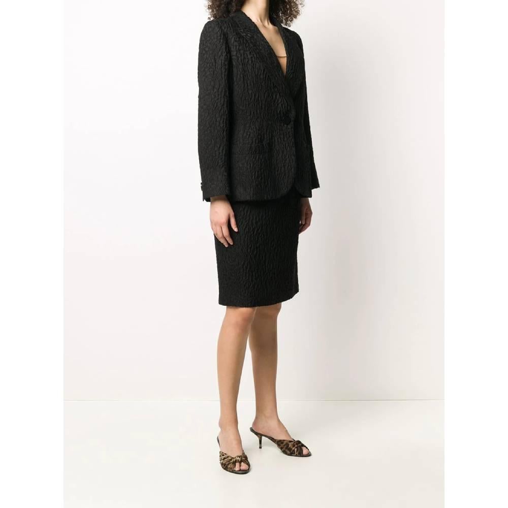 1970s Yves Saint Laurent Black Suit In Excellent Condition In Lugo (RA), IT