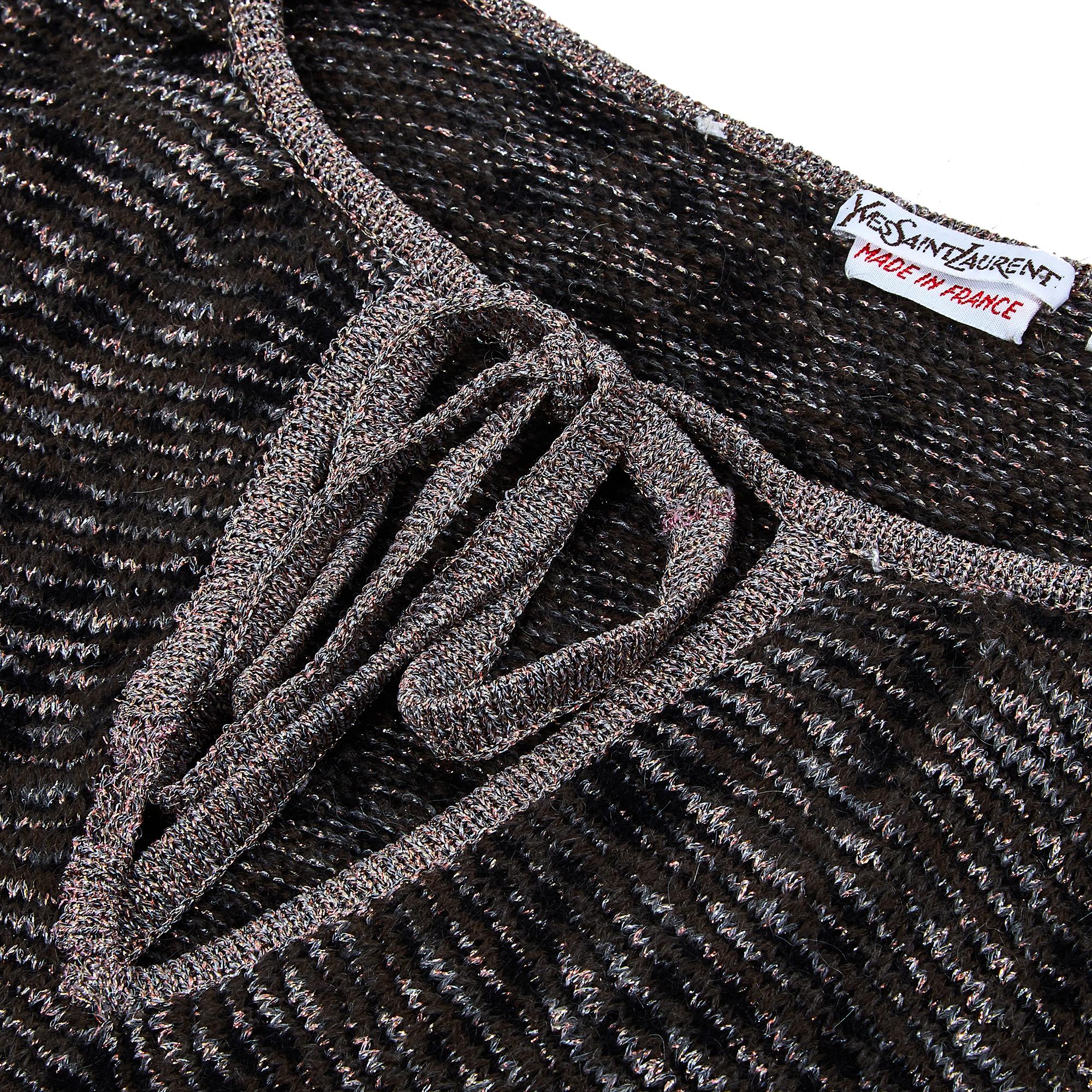 Yves Saint Laurent - Combinaison en maille métallique, années 1970 Excellent état - En vente à London, GB