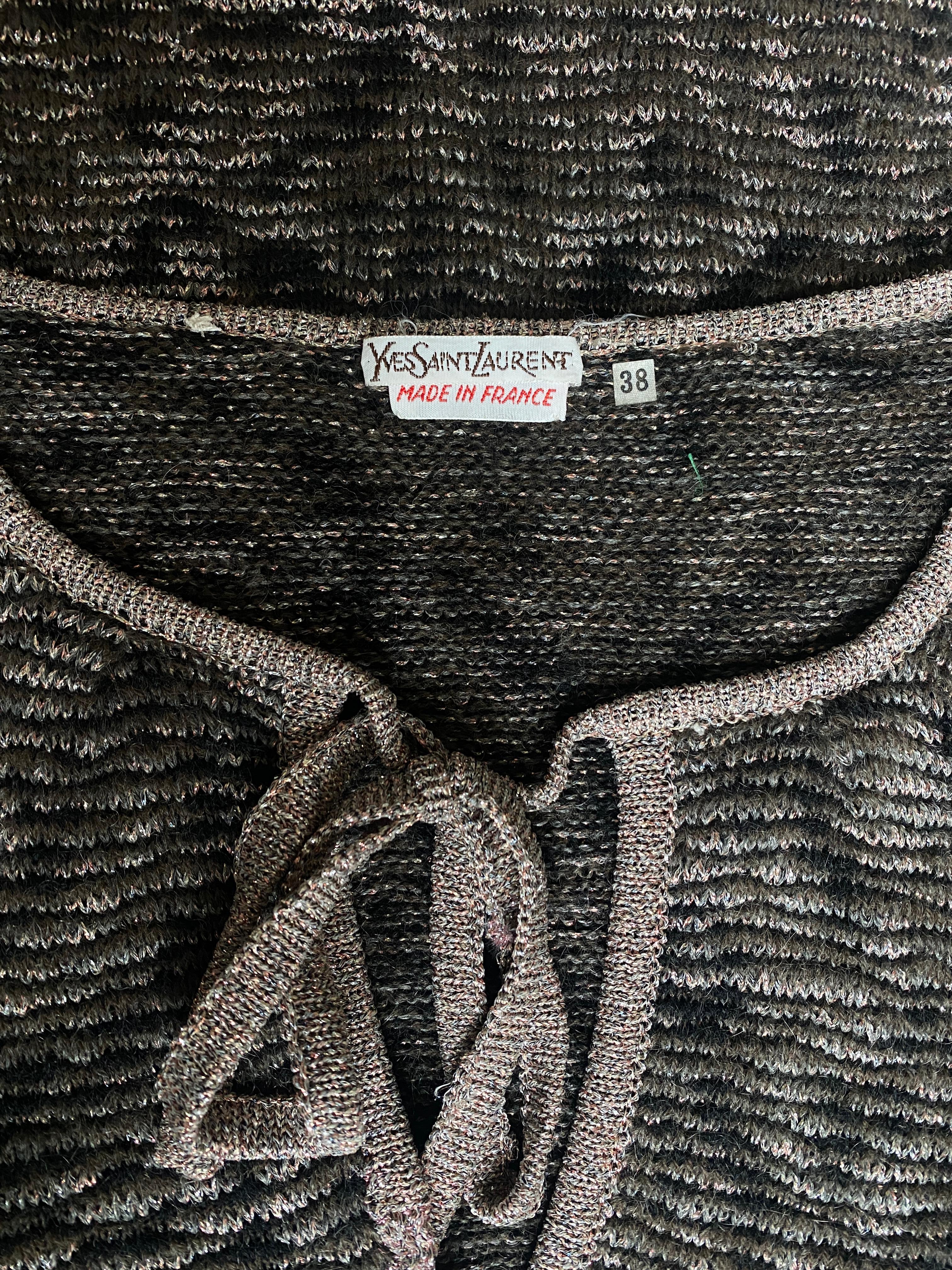 Yves Saint Laurent - Combinaison en maille métallique, années 1970 Pour femmes en vente