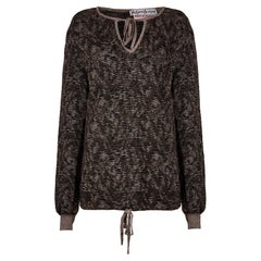 1970 Yves Saint Laurent - Pull en maille métallisée