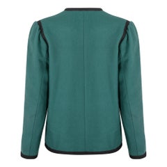 1979 Documented Yves Saint Laurent Ballets Russes Green Jacket