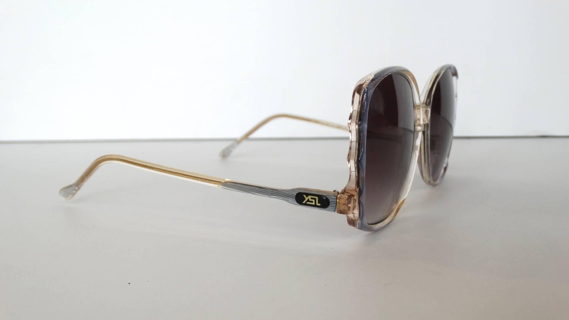 1970s Yves Saint Laurent Oversized Sunglasses  6