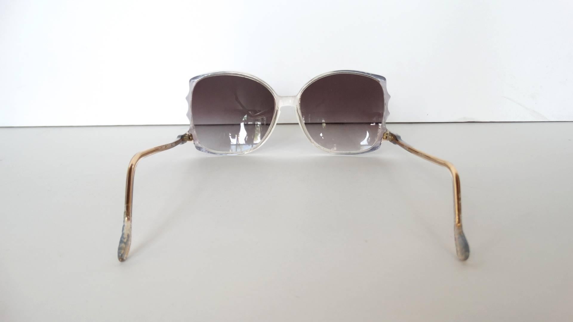 Women's 1970s Yves Saint Laurent Oversized Sunglasses 