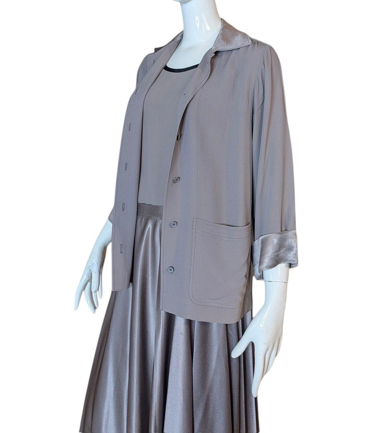 Yves Saint Laurent Rive Gauche Three Piece Skirt Set, Russian Collection 1976 in vendita 6