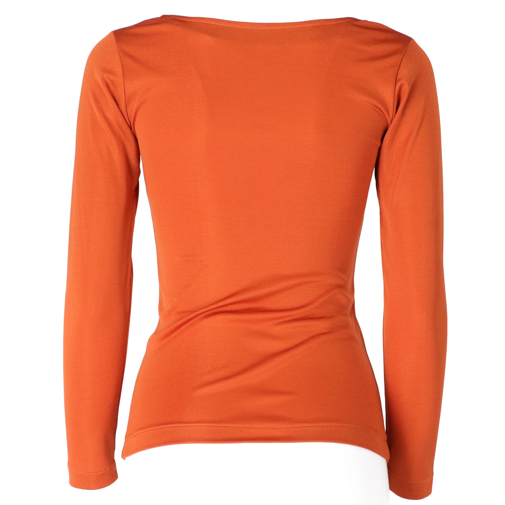 Red 1970s Yves Saint Laurent Rust-Colored Top
