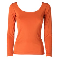 1970s Yves Saint Laurent Rust-Colored Top