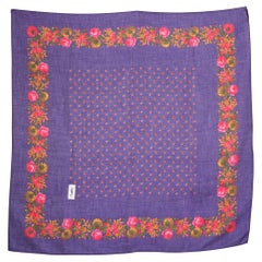 1970s Yves Saint Laurent YSL Cotton Scarf