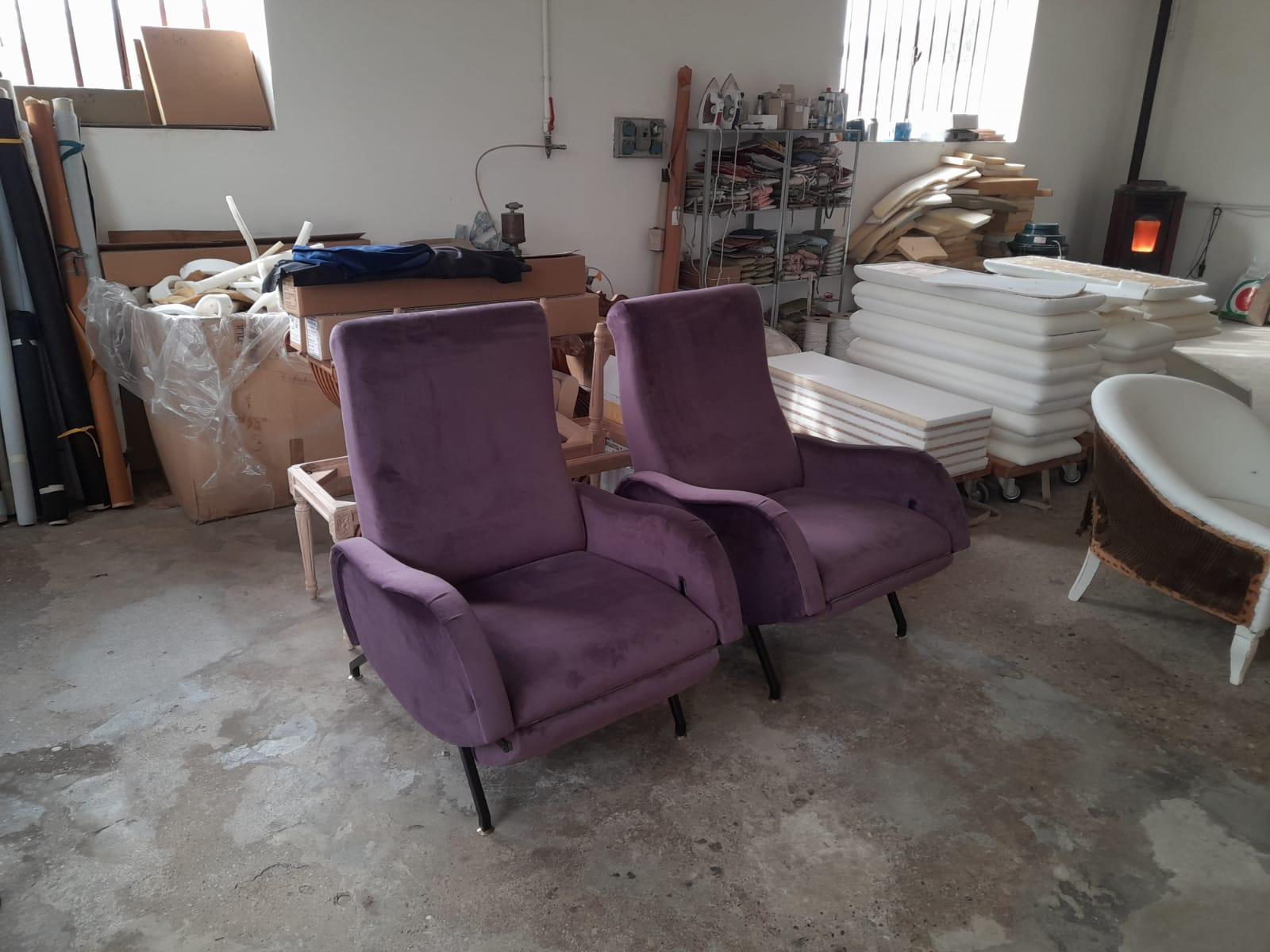 purple recliners