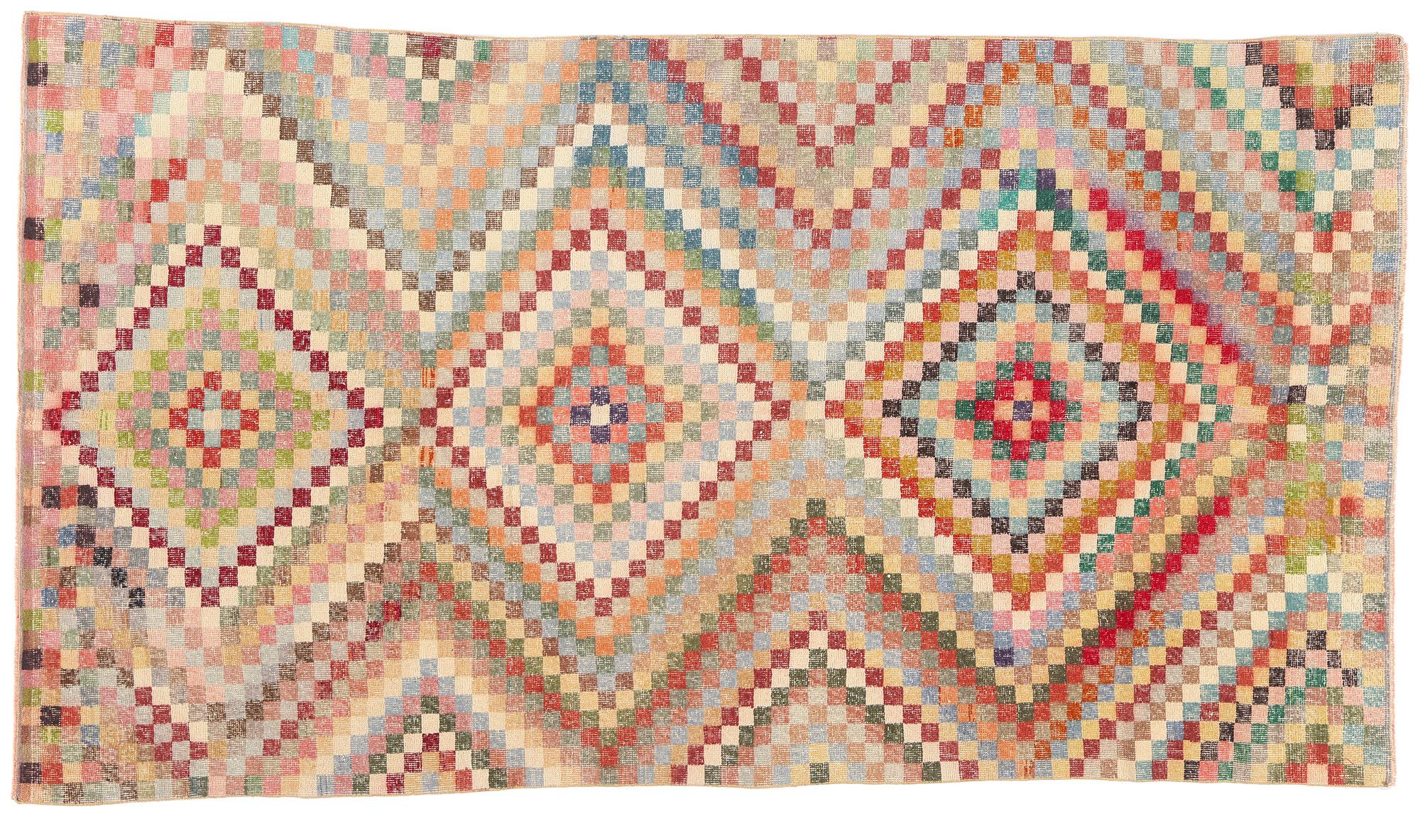 1970's Zeki Muren Türkischer Sivas Teppich mit Modernität im Angebot 3