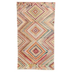 Tapis turc Sivas Zeki Muren des années 1970 avec style moderne