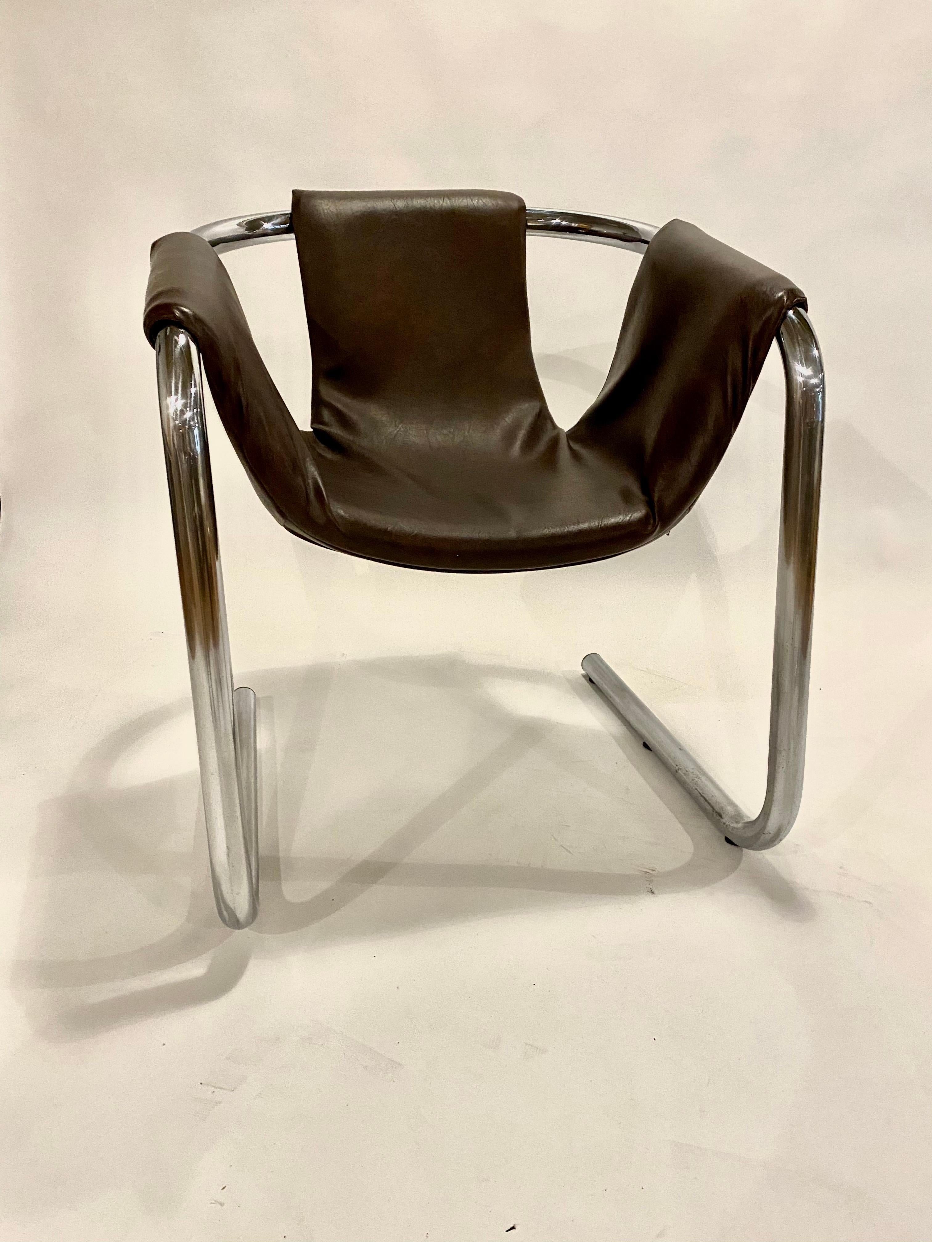 1970s Zermatt Sling Chairs for Vecta, Italy In Good Condition In Chicago, IL