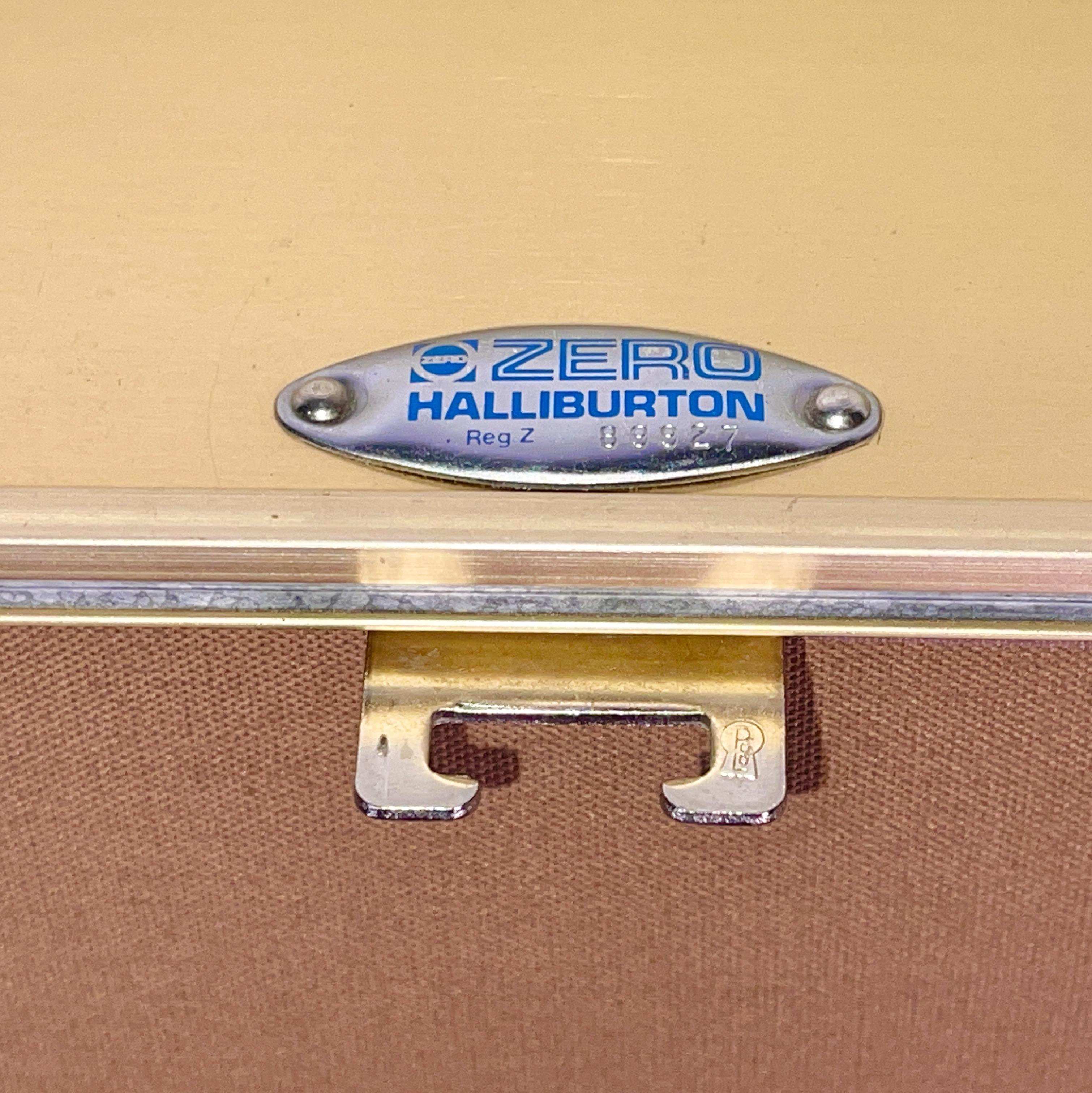 1970's Zero Halliburton Gold Aluminum Suitcase 10