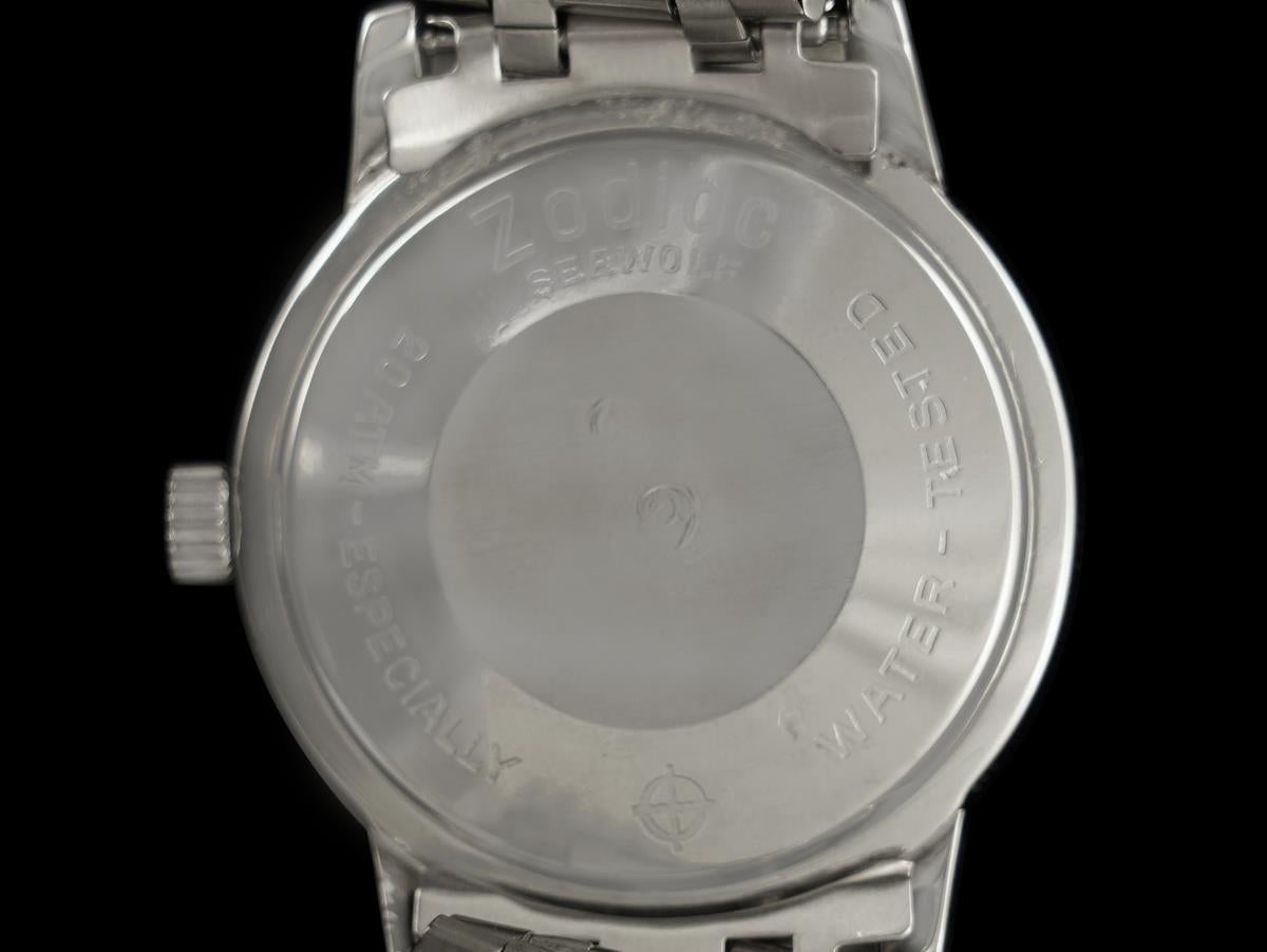 1970's Zodiac Sea Wolf Vintage Vietnam Era Divers Watch - Stainless Steel For Sale 2