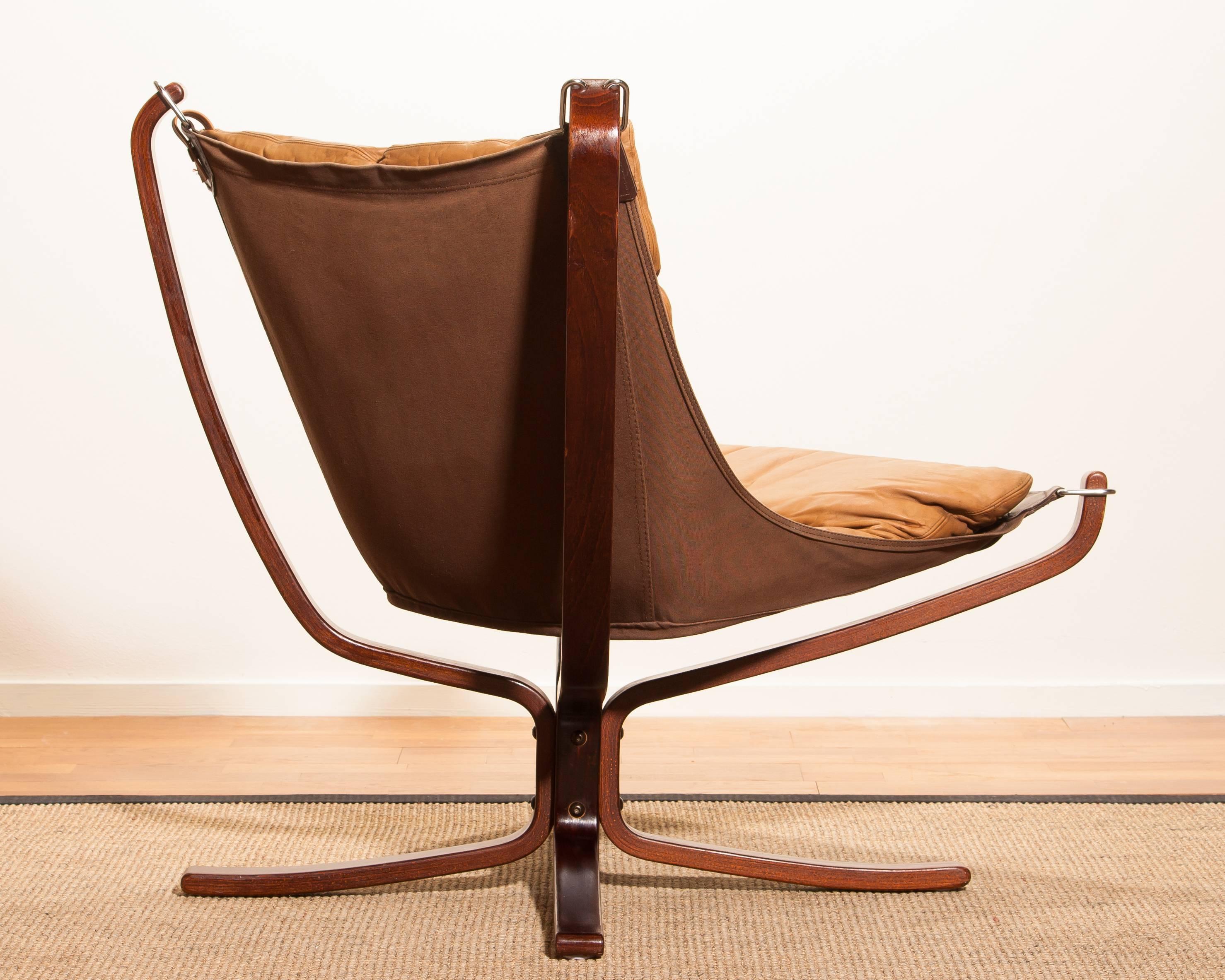 Late 20th Century 1970s, Camel Leather Lounge, Armchair by Sigurd Ressell