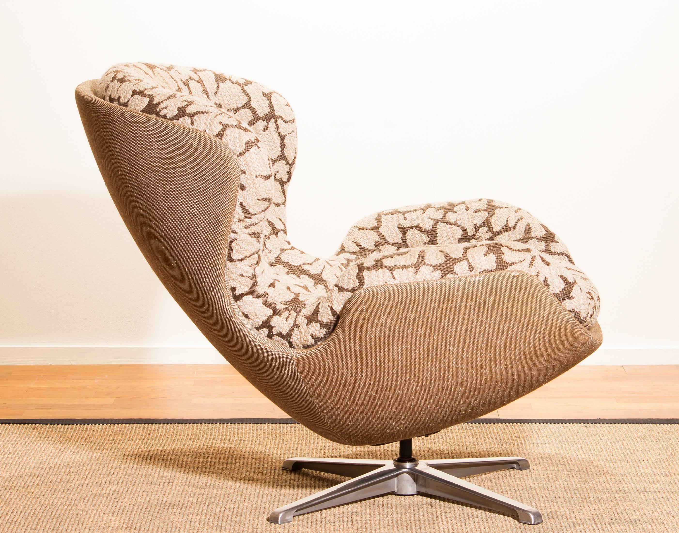Mid-20th Century 1970s, Swivel Lounge Chair 'Partner' by Lennart Bender for Ulferts