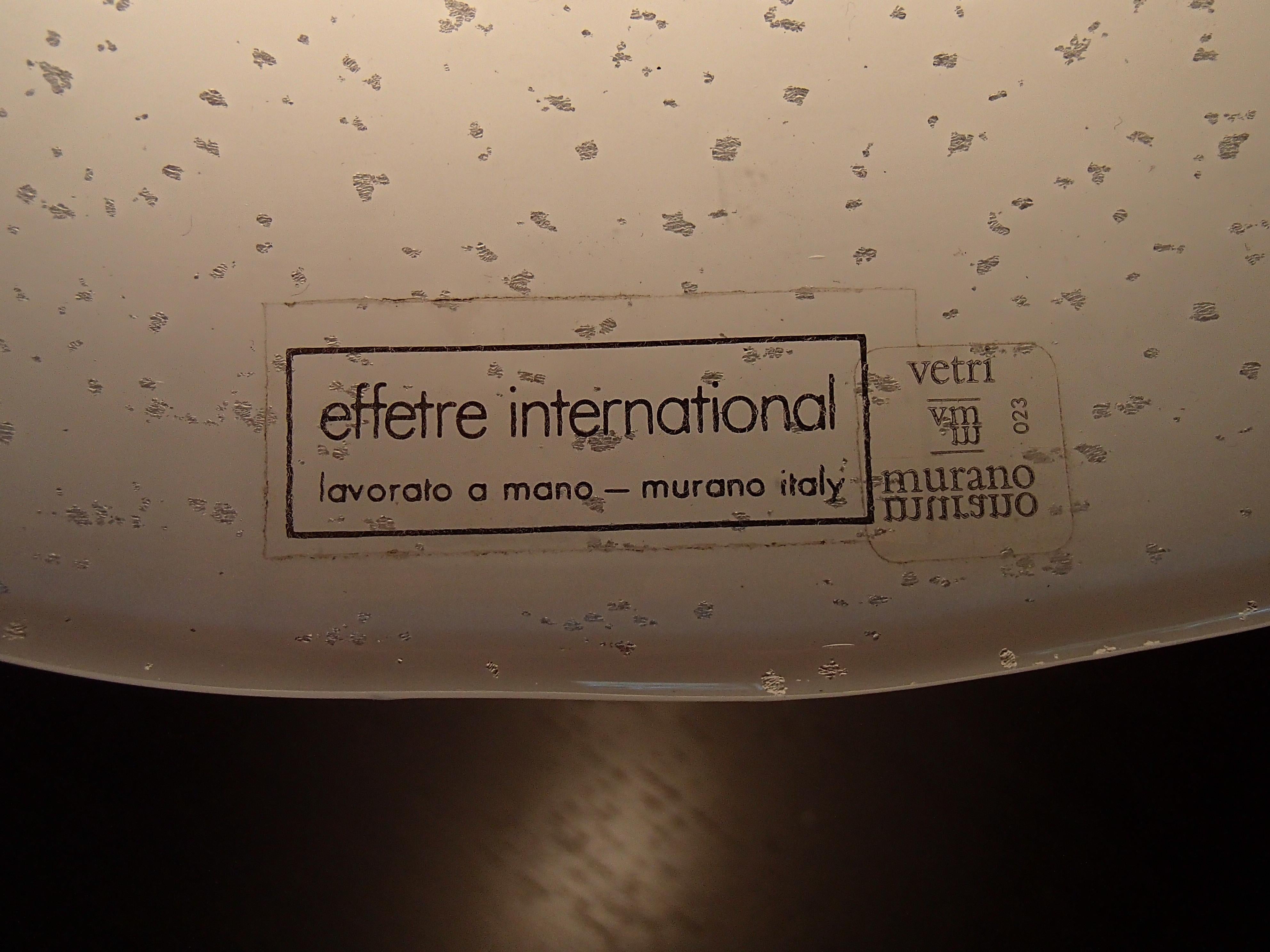 1970er Murano Effetre Weiß Silber Tischlampe Alle Glas Auch die Basis Lichter im Angebot 3