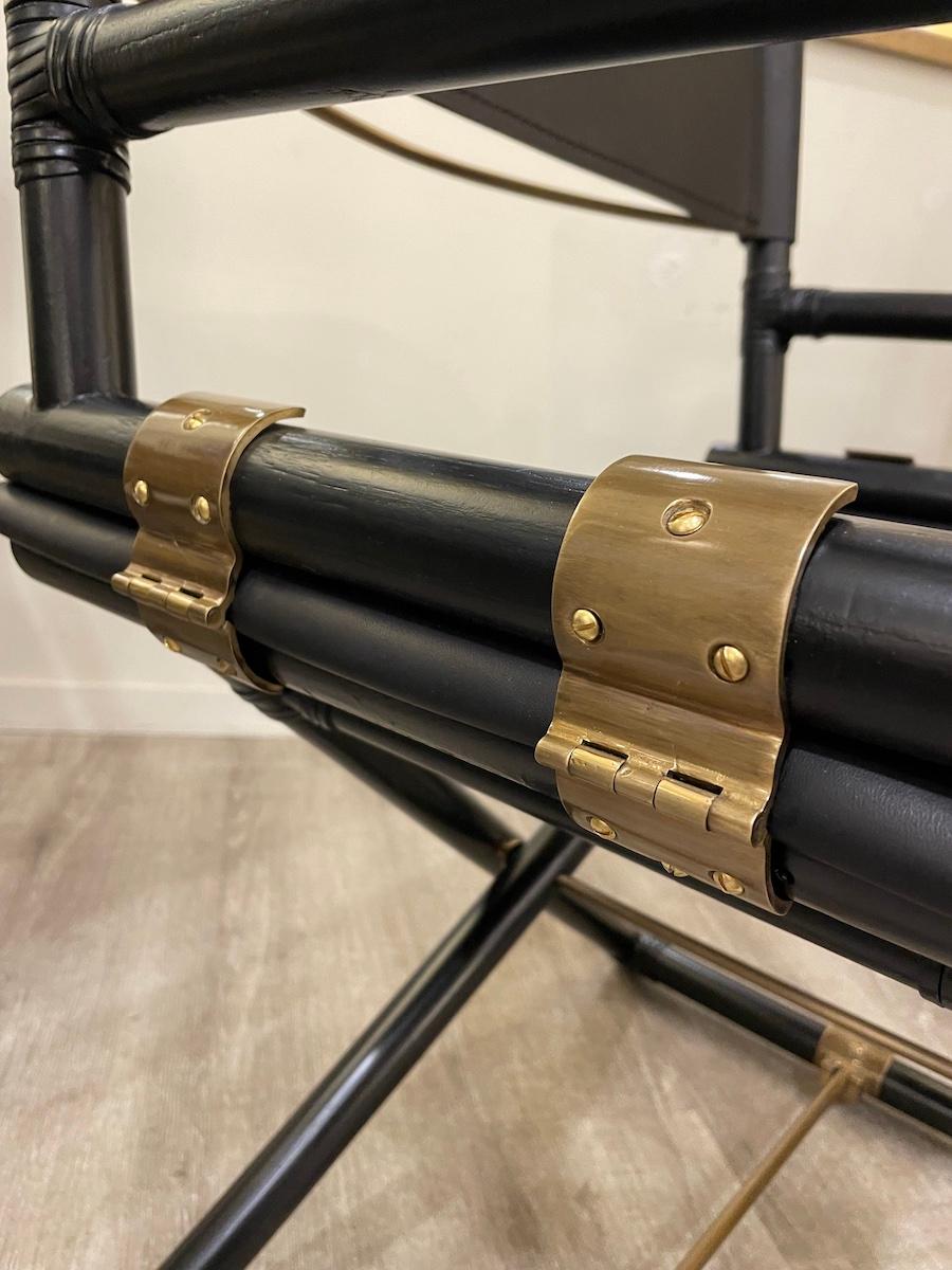 1970Zwei McGuire Direktorenstühle im Angebot 7