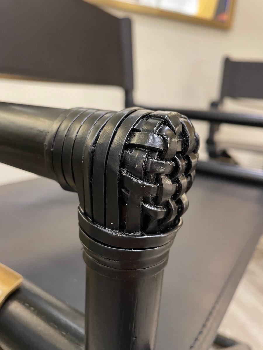 1970Zwei McGuire Direktorenstühle im Angebot 8