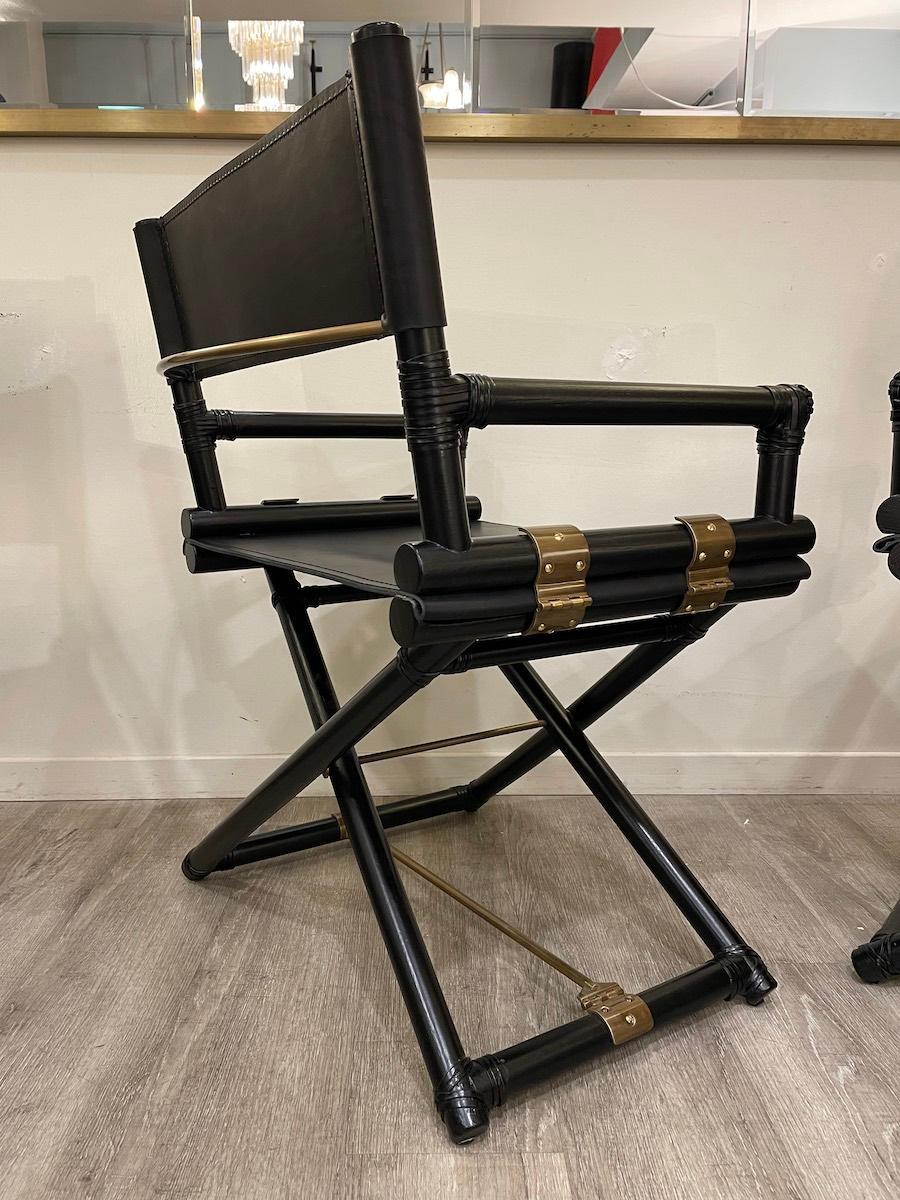 1970Zwei McGuire Direktorenstühle im Angebot 11