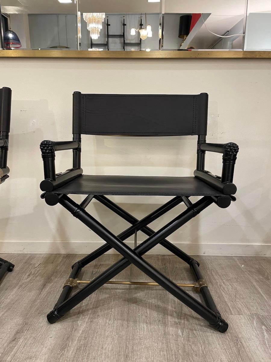 1970Zwei McGuire Direktorenstühle im Angebot 1