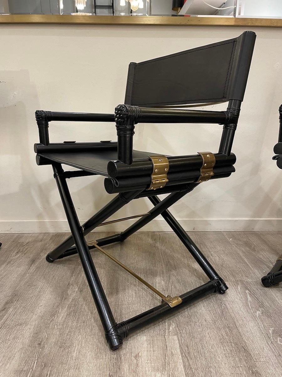 1970Zwei McGuire Direktorenstühle im Angebot 3