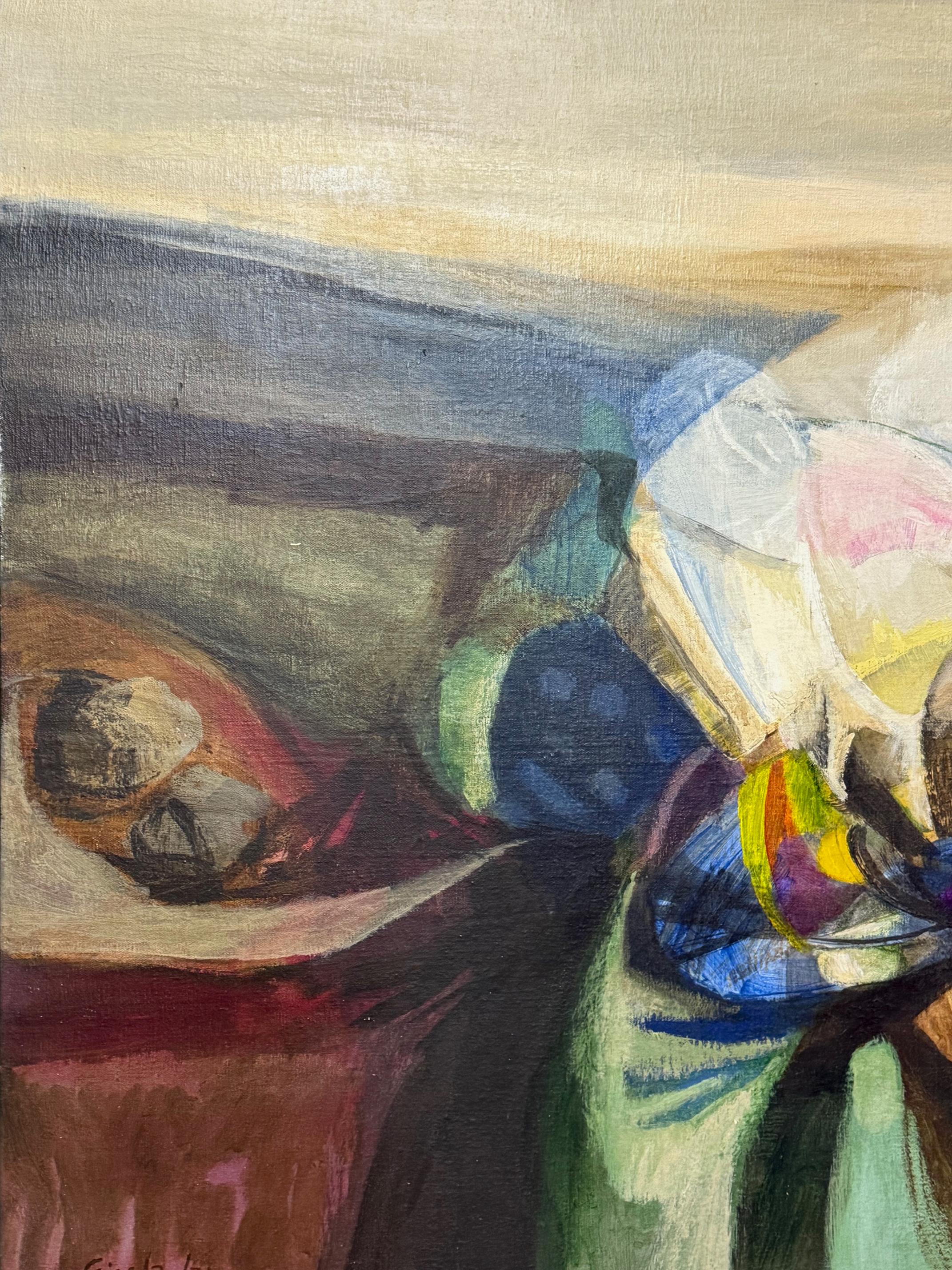 1971 Peinture abstraite de Gisela Ballesteros Bon état - En vente à Miami, FL