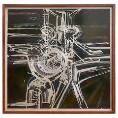 1971 Acid Etched Metal Wall Art by Bernhard Rohne, 1971