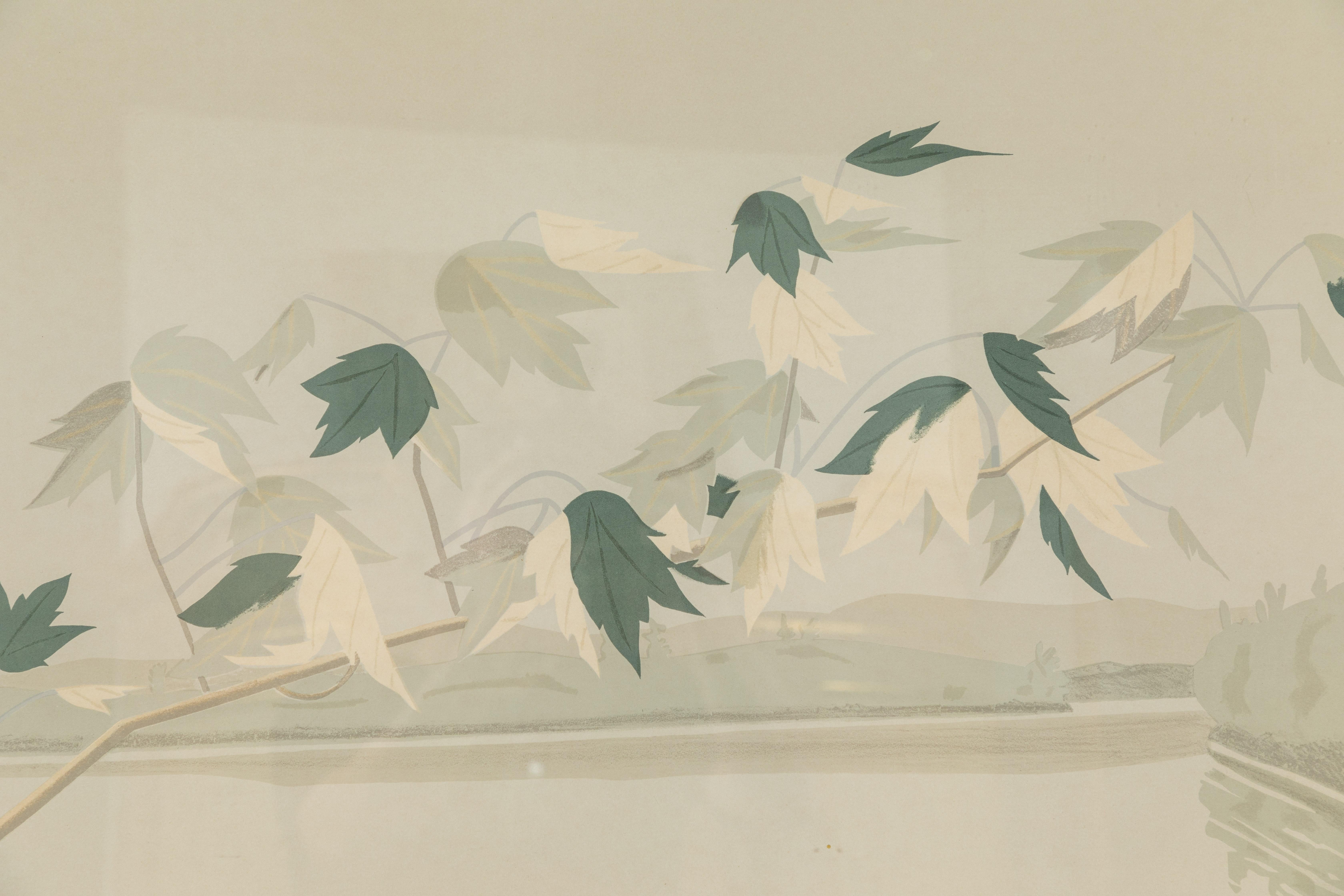 1971, seven color lithograph on Arches paper, Late July 2, by important American artist, Alex Katz (b. 1929). Signed and numbered, 30 /120, lower left. Since 1951 Alex Katz’s work has been the subject of more than 200 solo exhibitions and nearly 500