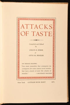 1971 Attacks of Taste