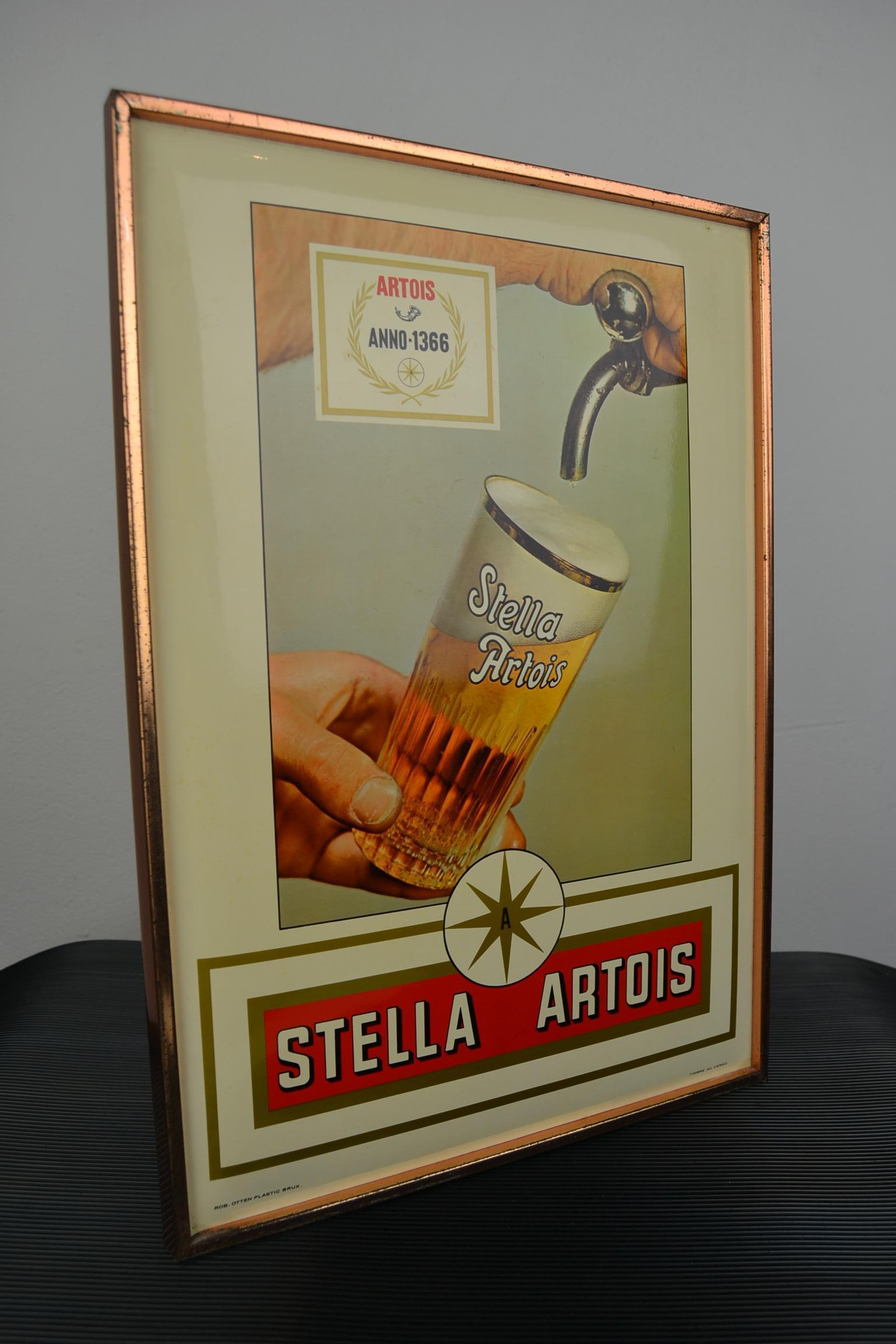 1971 Belgian Beer Sign for Stella Artois 1