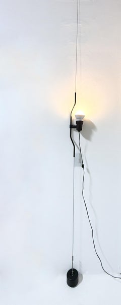 1971 Black “Parentesi” Suspension Floor Lamps by Achille Castiglioni & Pio Manzu