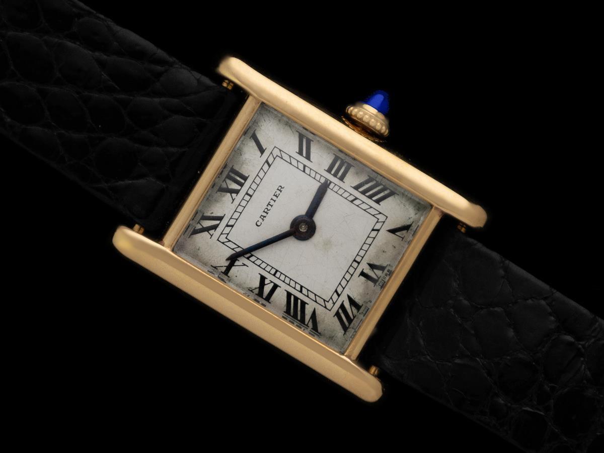 1971 Cartier Vintage Ladies Ultra Rare Audemars Piguet Tank Watch (1 of 50) In Good Condition For Sale In Suwanee, GA