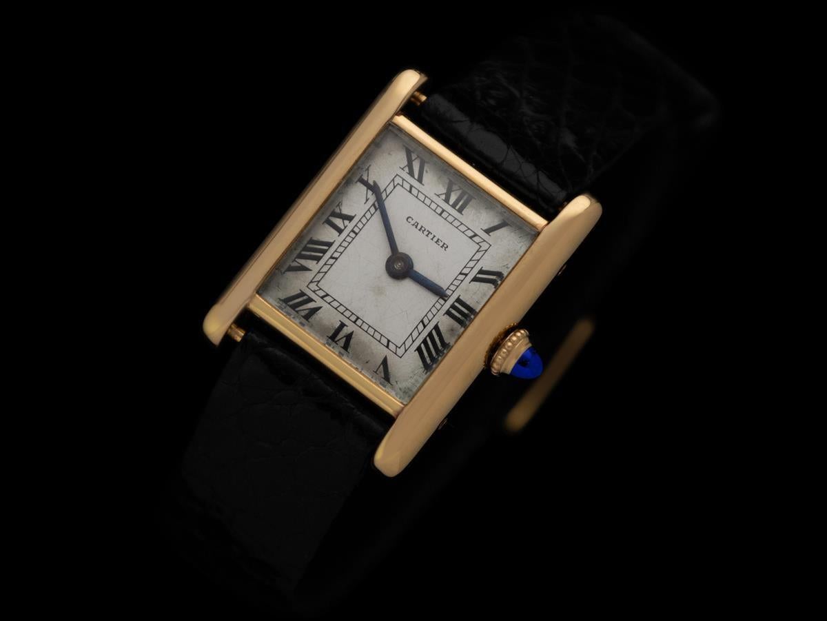 Women's 1971 Cartier Vintage Ladies Ultra Rare Audemars Piguet Tank Watch (1 of 50) For Sale