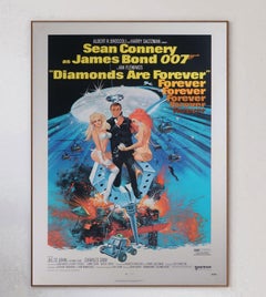 1971 Diamonds are Forever Original Vintage Poster