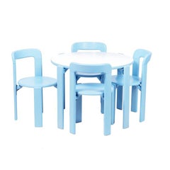 1971 Dietiker Rey Junior, Table d'activités pour enfants en bleu par Bruno Rey, en stock