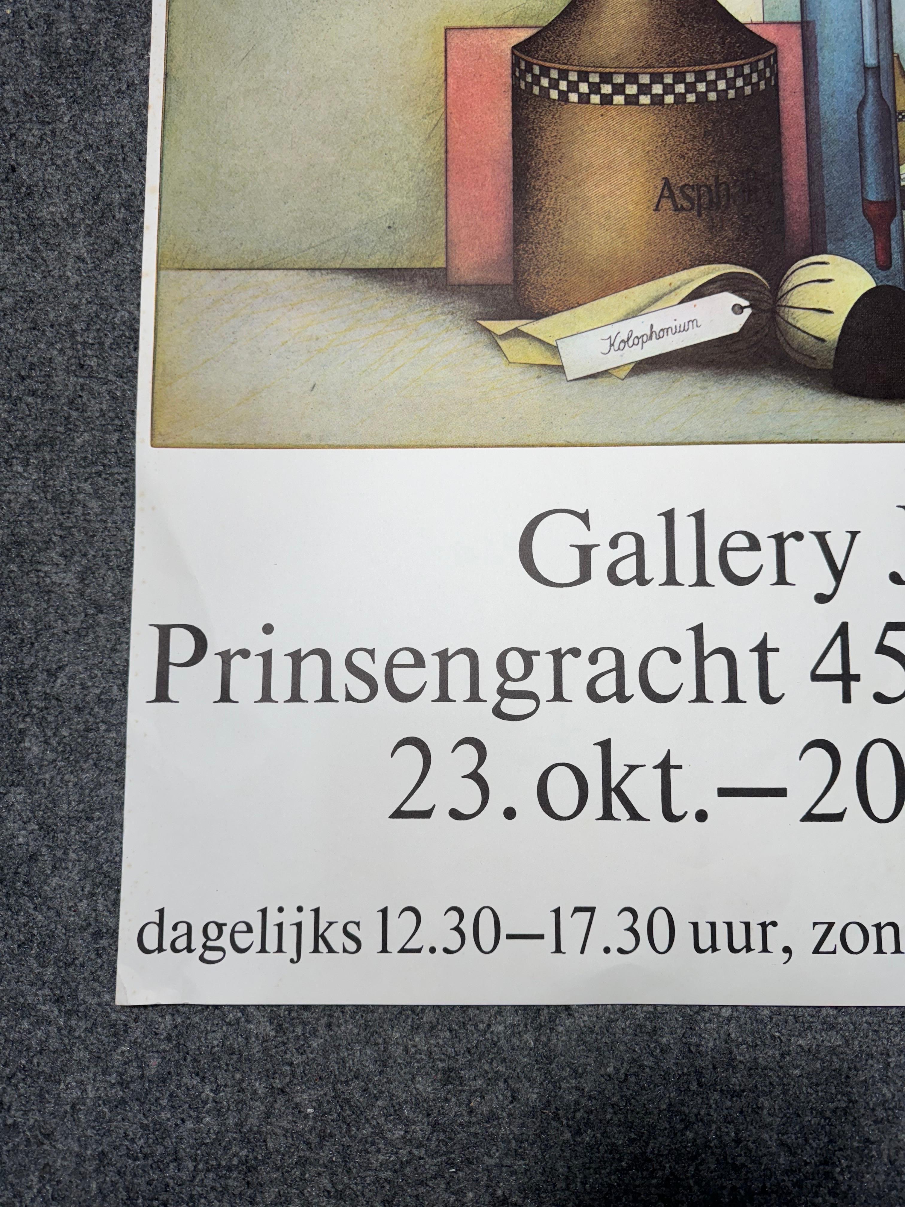Modern 1971 Friedrich Meckseper, Gallery Jalmar, Amsterdam Exhibition Print For Sale