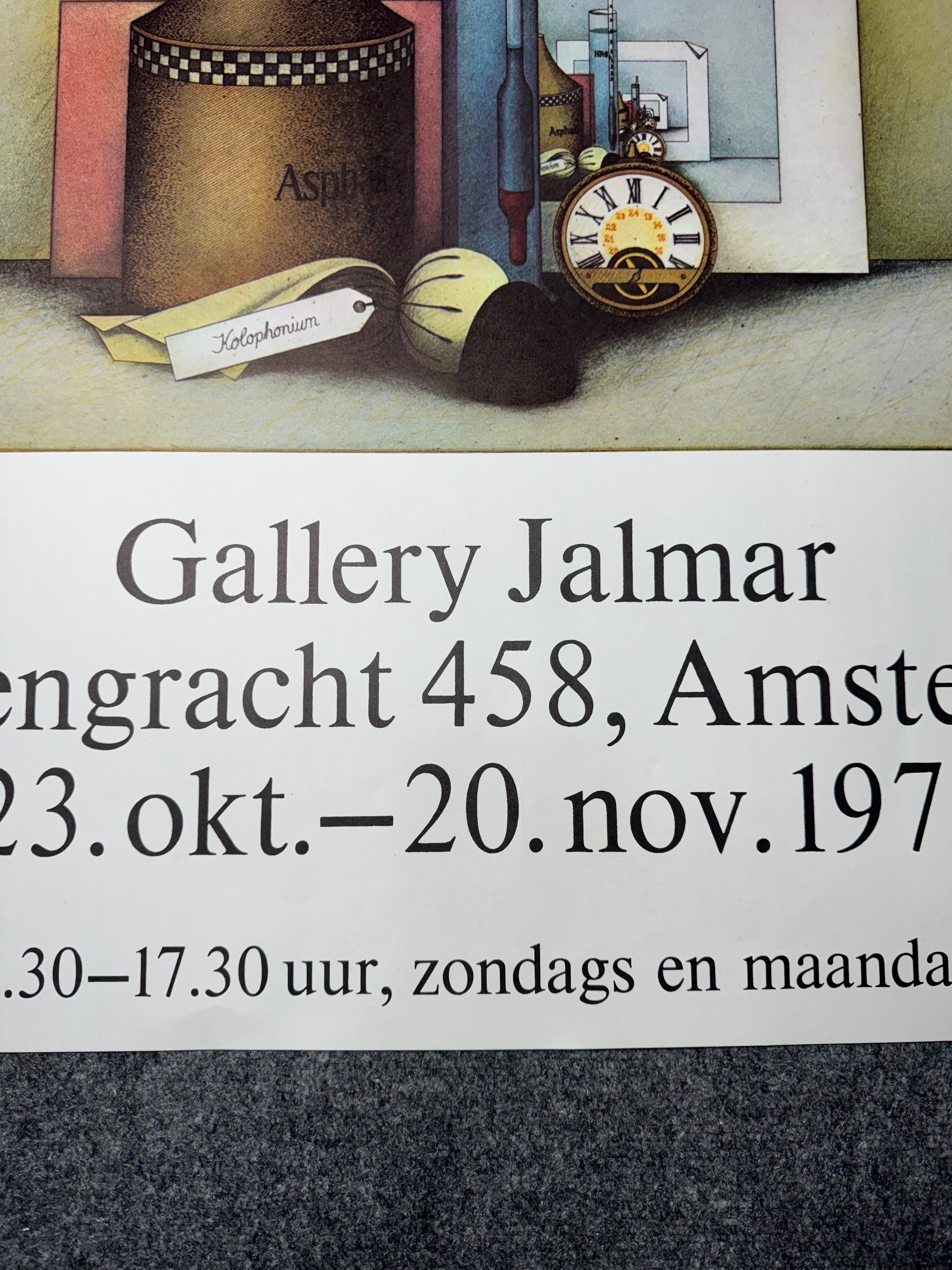 Dutch 1971 Friedrich Meckseper, Gallery Jalmar, Amsterdam Exhibition Print For Sale