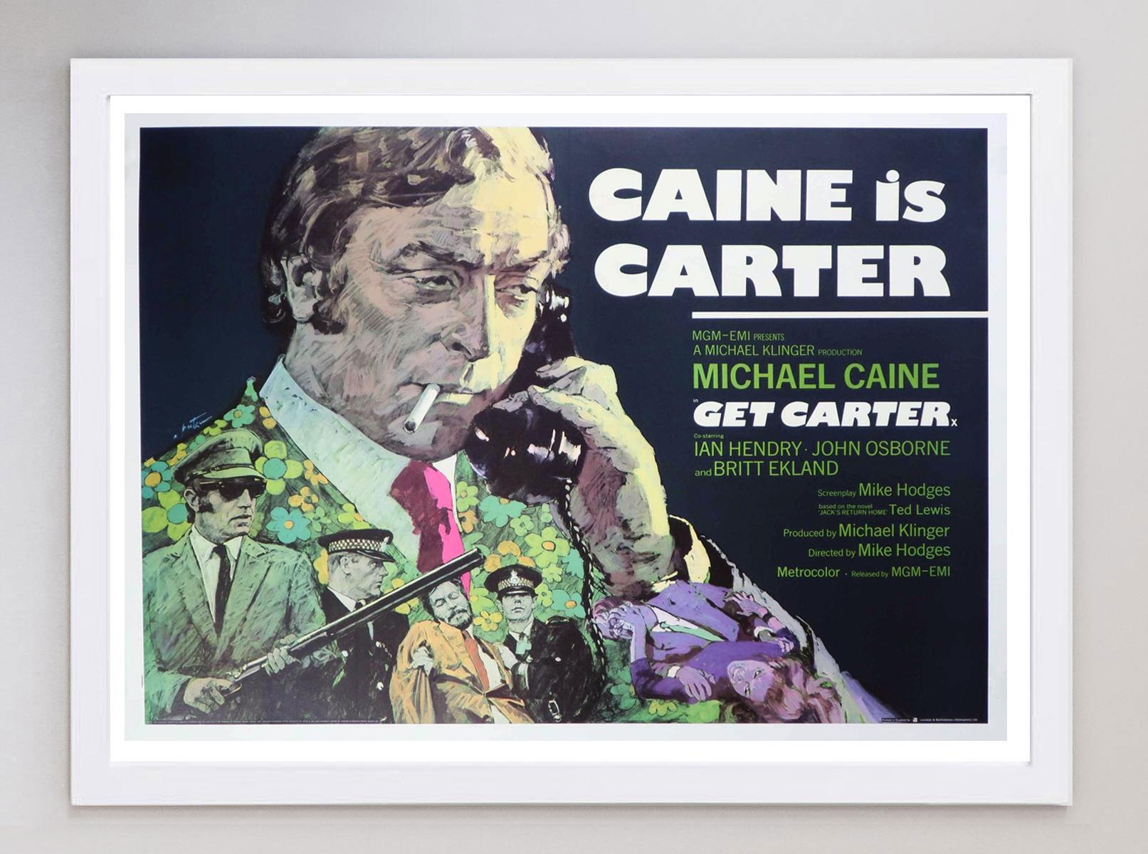 British 1971 Get Carter Original Vintage Poster For Sale