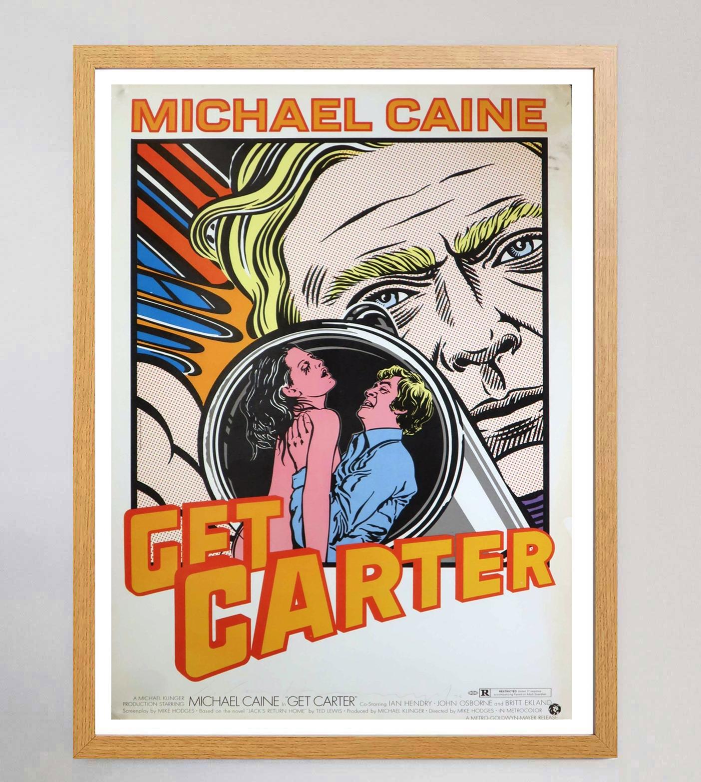 1971 Get Carter Original Vintage Poster In Good Condition For Sale In Winchester, GB