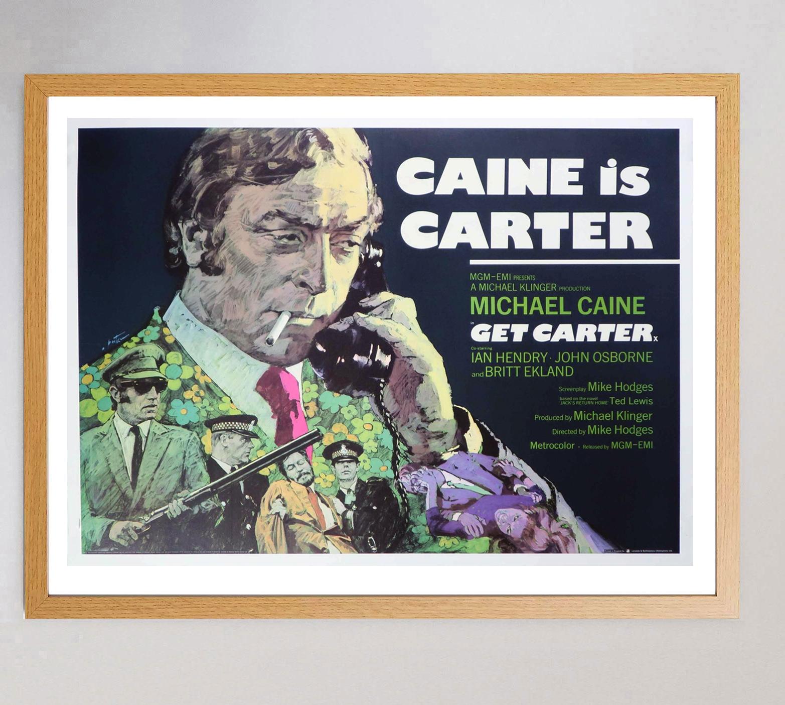 1971 Get Carter Original Vintage Poster In Good Condition For Sale In Winchester, GB