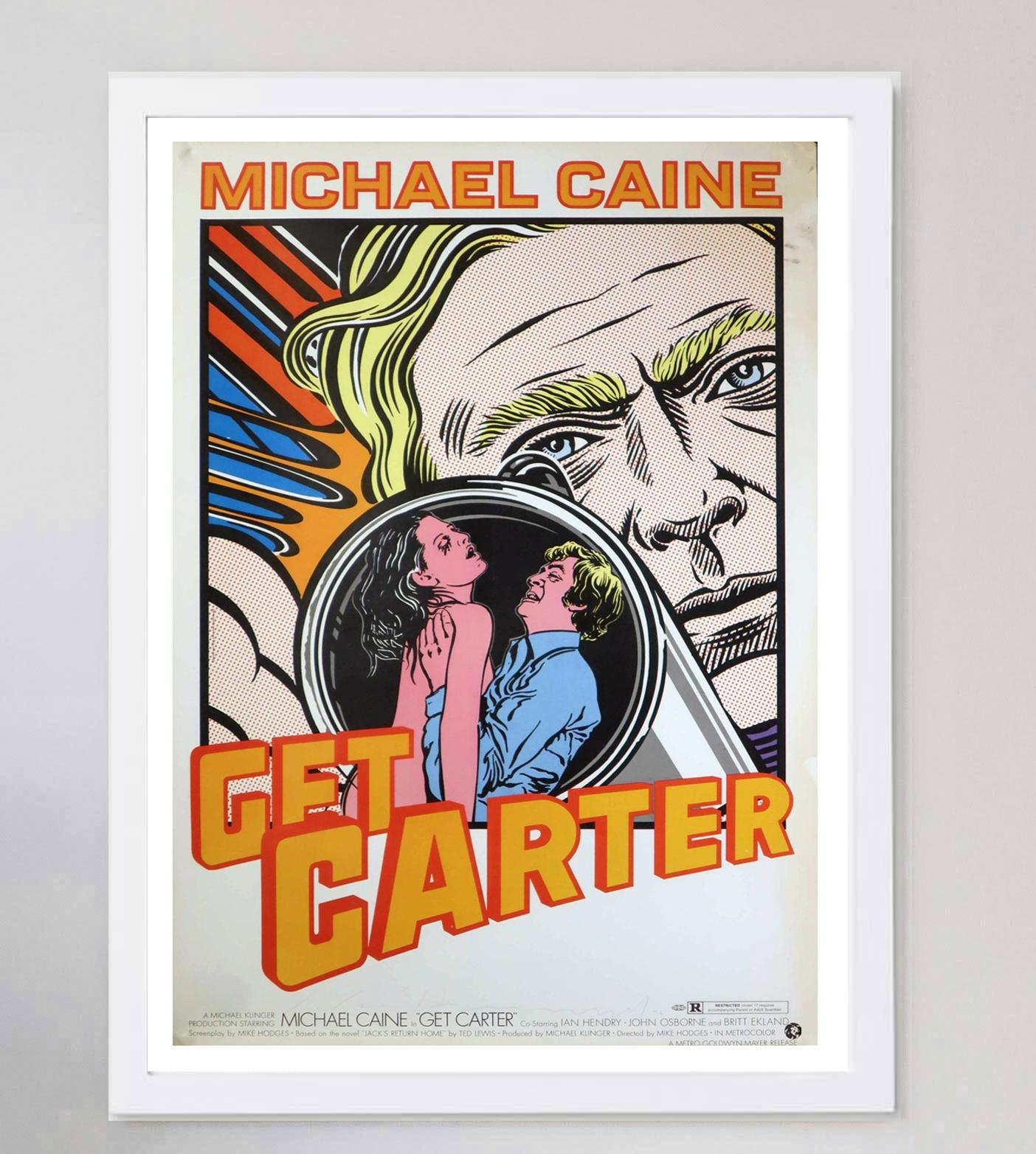 Late 20th Century 1971 Get Carter Original Vintage Poster For Sale