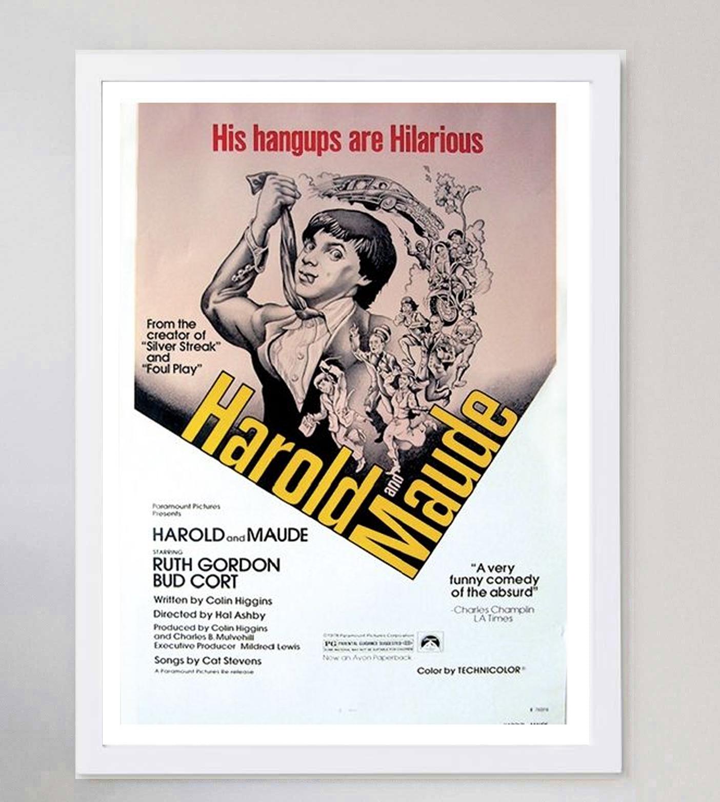 1971 Harold and Maude Original Vintage Poster In Good Condition For Sale In Winchester, GB