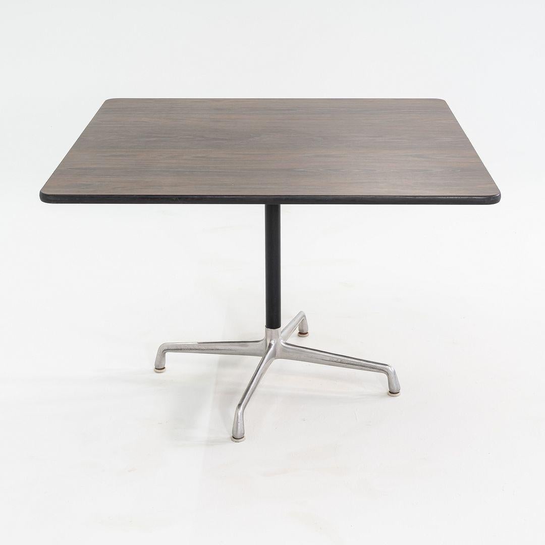 1971 Herman Miller Eames Universal 42 in Square Dining Table with Laminate Top In Good Condition For Sale In Philadelphia, PA