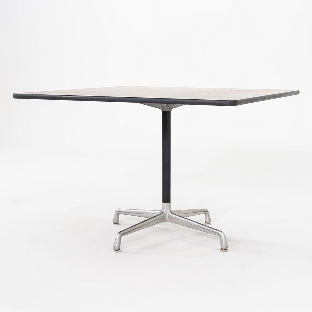 Aluminum 1971 Herman Miller Eames Universal 42 in Square Dining Table with Laminate Top For Sale
