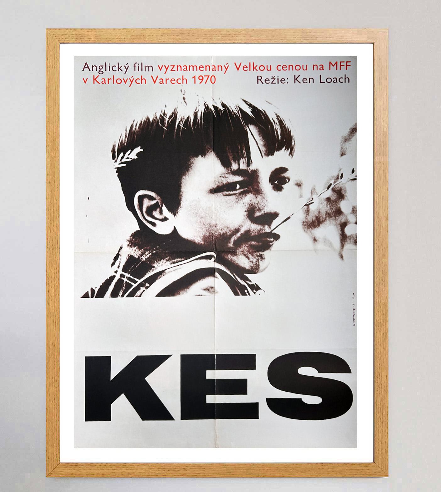 1971 Kes (Tschechisch) A1 Original Vintage By Plakat im Zustand „Gut“ im Angebot in Winchester, GB