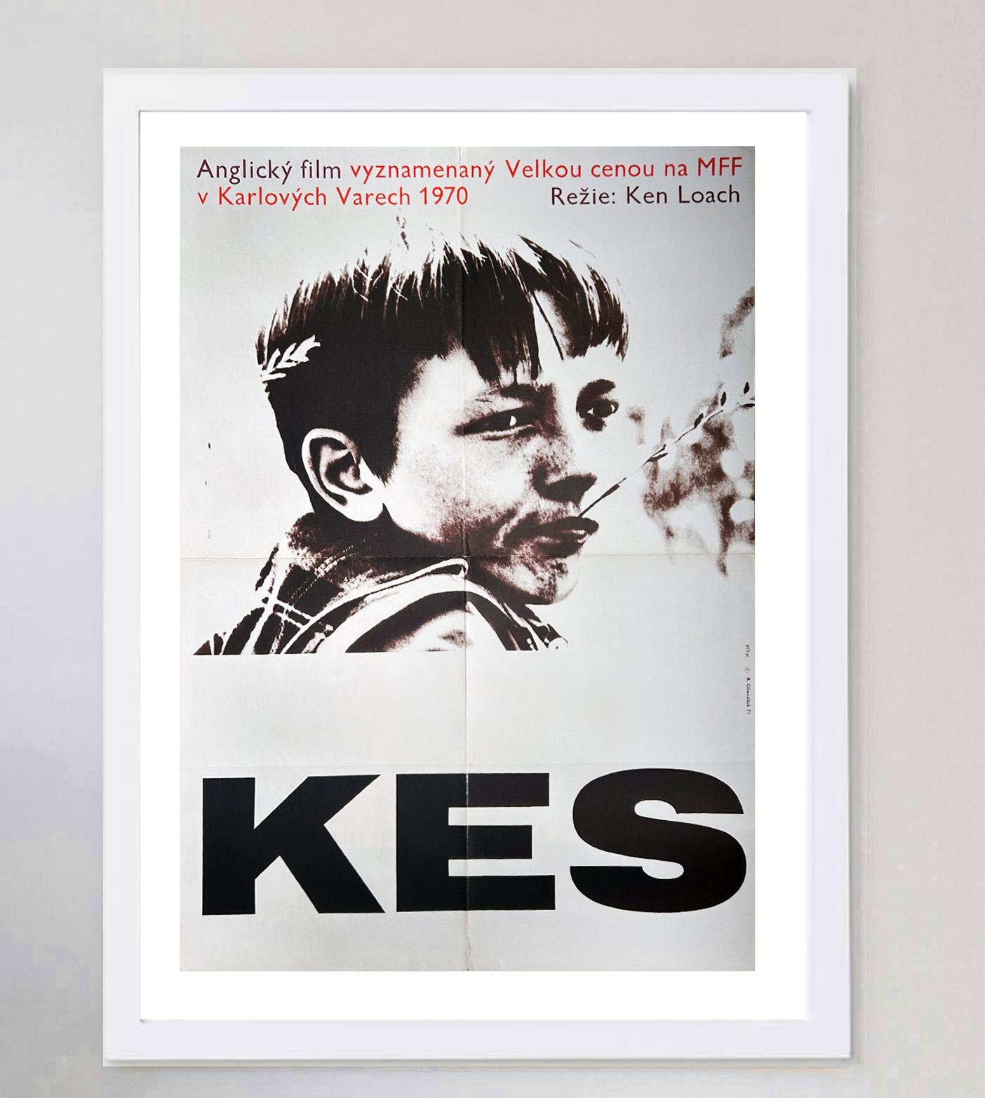 1971 Kes (Tschechisch) A1 Original Vintage By Plakat (Ende des 20. Jahrhunderts) im Angebot